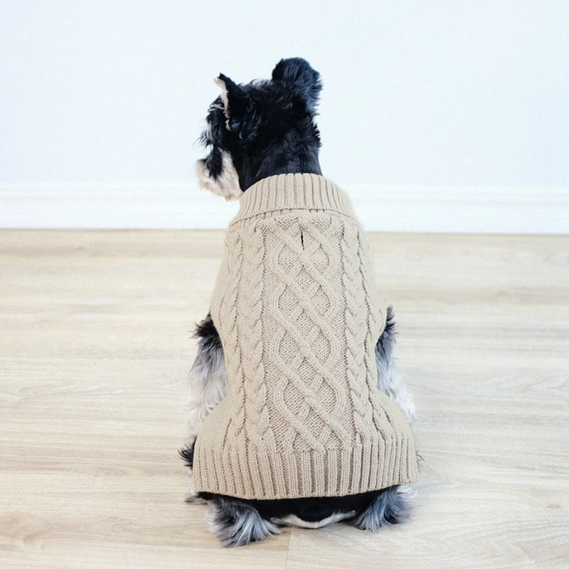 Dog Winter Clothes Knitted Pet Clothes For Small Medium Dogs Chihuahua Puppy Pet Sweater Yorkshire Pure Dog Sweater Ropa Perro