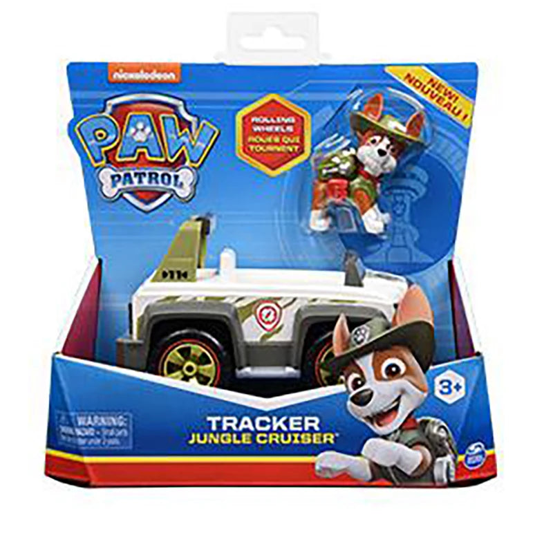 Original Paw Patrol Rex’s Dinosaur Rescue Vehicle with Collectible Action Figure Anime Doll Kids Toy Birthday Christmas Gift