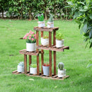 4 Tier Flower Pot Holder Plant Display Shelves Corner Plant Shelf Rack Organizer for Balcony Garden Patio