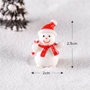 Christmas Figurines Miniatures Santa Claus Snowman Elk Ornaments for Home Merry Christmas Decoration Party Resin Craft New Year