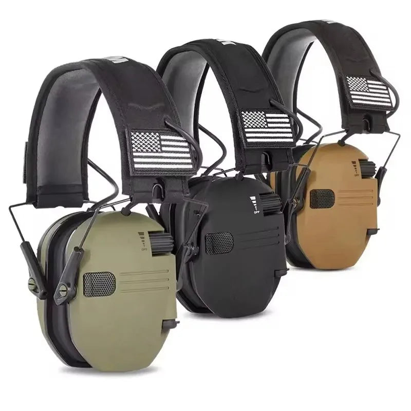 Original Military Tactical Electronic Shooting Earmuffs Outdoor Hunting Sound Pickup Noise Reduction Protection Hearing Headset