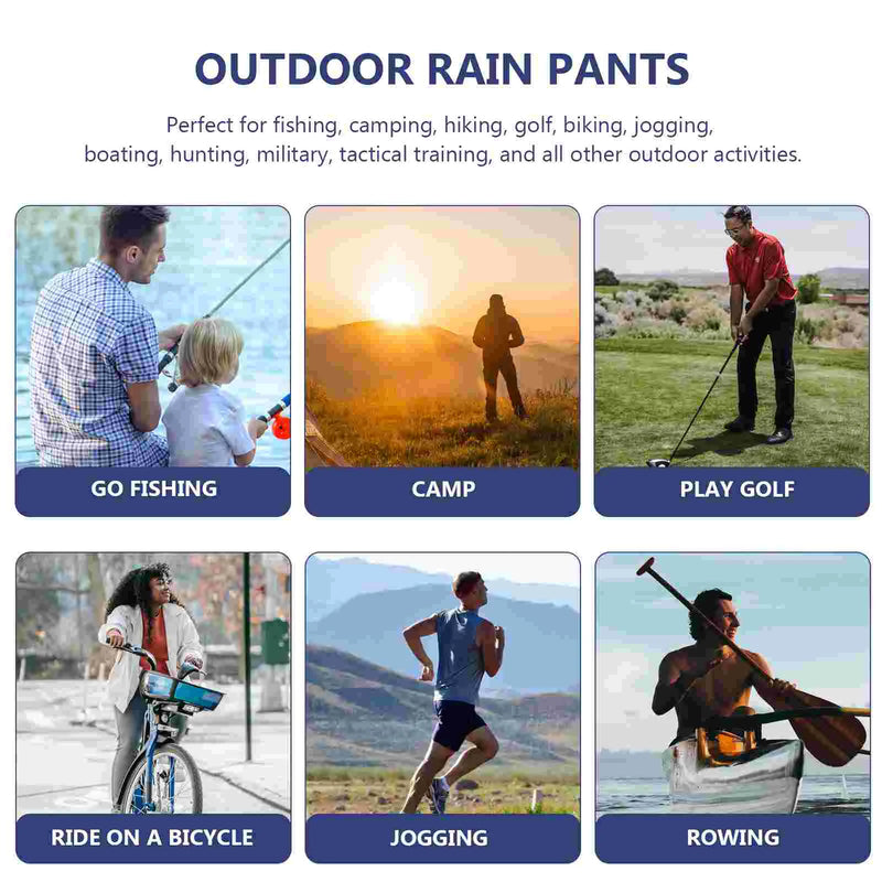 Double Layer Outdoor Cycling Motorcycle Riding Pants Rain Pants Rainproof Waterproof Motorcycle Riding Rain Motorcycle Riding