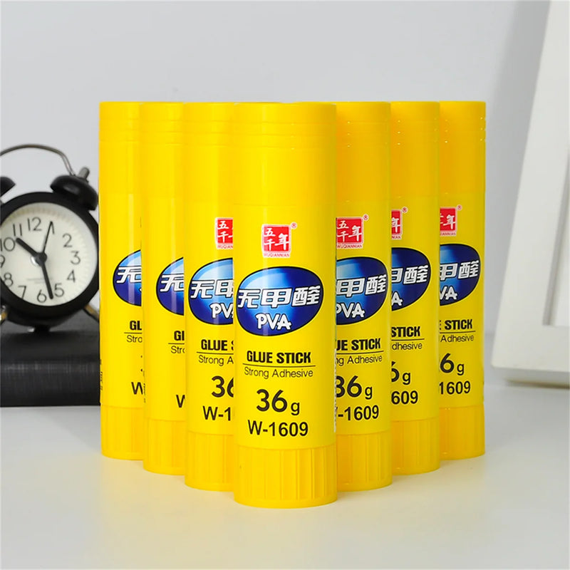 3/6/12pcs solid adhesive stick with large capacity, safe and formaldehyde free adhesive, high school financial office supplies