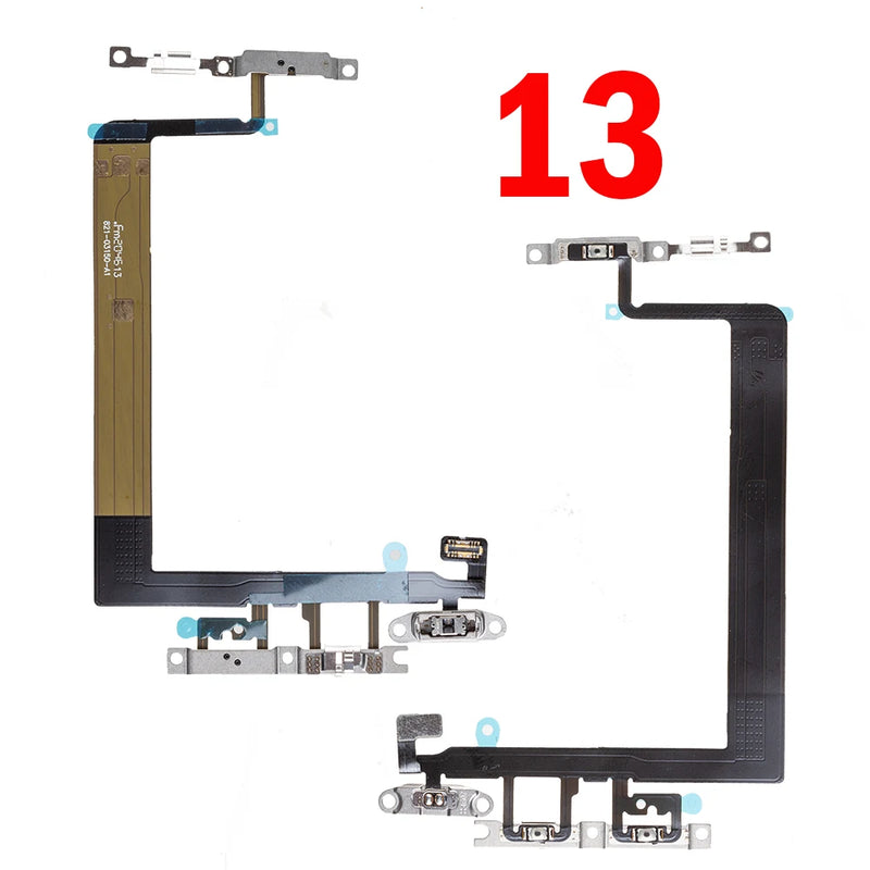 1pcs On Off Key Ribbon Power Switch Volume Button Flex Cable For iPhone 13 mini  Pro Max Replacement Parts