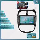 Hizpo 2Din 7inch Android Car Radio for Peugeot 206 206CC 206SW 2000 - 2008 Multimedia 4G BT Auto CarPlay GPS RDS DSP Stereo