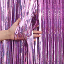 2/3M Party Background Wedding Decoration Foil Fringe Curtain Sequin Bachelorette Photo Backdrop Wall Curtain Birthday BabyShower