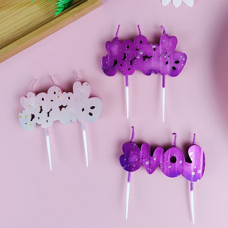 Happy Birthday Cake Decoration Happy Birthday Letter Candle Love Creative Birthday Cake Decoration