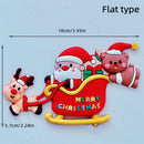 2025 Christmas Cake Decoration Lying Santa Claus Letters Merrychristmas Cake Toppers Christmas Tree Mini Santa Cupcake Toppers