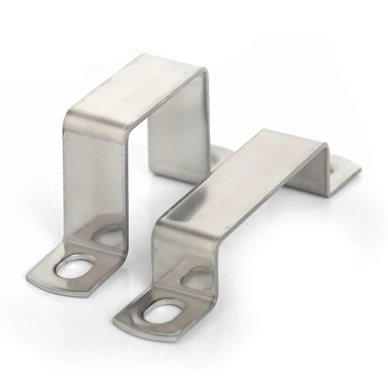 304 Stainless Steel Thickened Square Rectangle M-shaped U-shaped Horseback Tube Saddle Clip Buckle Throat Hoop Ohm Tube Card