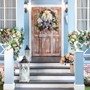 40cm DIY Easter Wreath With Cross Spring Decoration Easter Front Door Garland Wall Hanging Home Artificial Wreath Decor