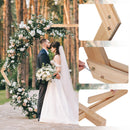 Hexagon Wooden Wedding Arch Frame Heavy Duty Flower Backdrop Stand