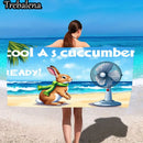 30*60inch Ultra-Soft Beach Towel with Cool Cucumber Bunny Beach Towel Summer Fun