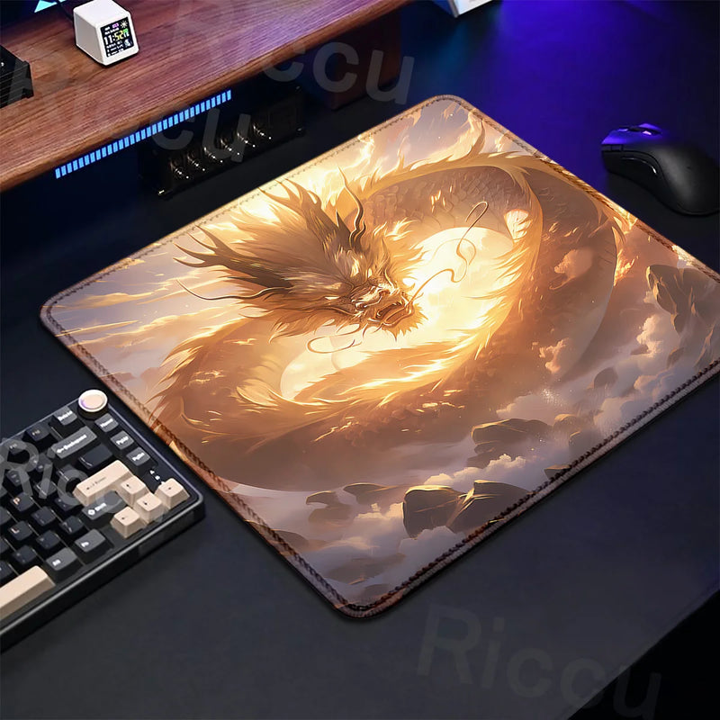 45X40cm Anime Mouse Pad Speed Control E-sport Dragon Gaming Laptops Small Size Keyboard Mat XS Rubber Portable Gamer Deskmat DIY