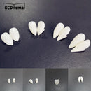 1pair Bloodcurdling Vampire Werewolves Fangs Fake Dentures Teeth Costume Halloween Fad