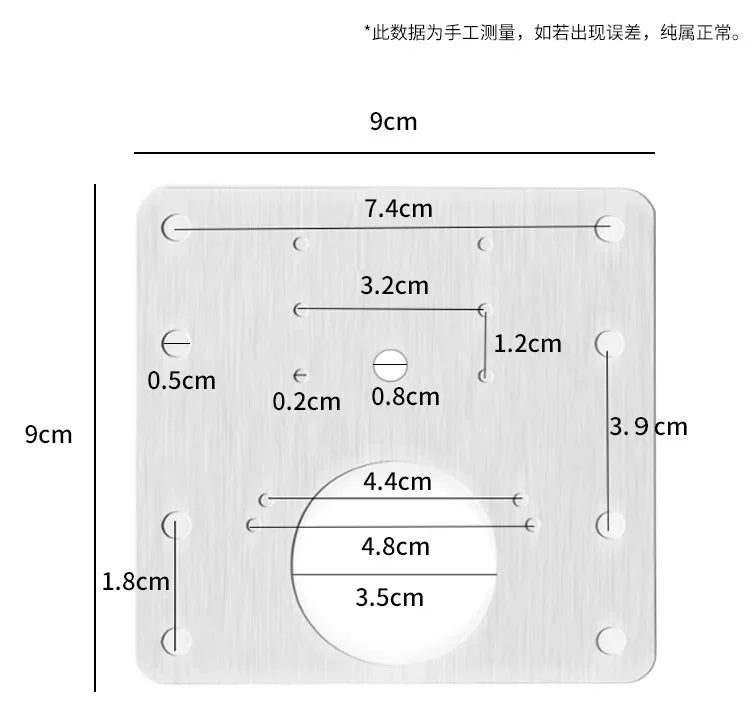 Hinge Repair Plate Resistant Stainless Steel Furniture Mounted Plate Cabinet Door Hinges Repair fixed plate Mount Tool