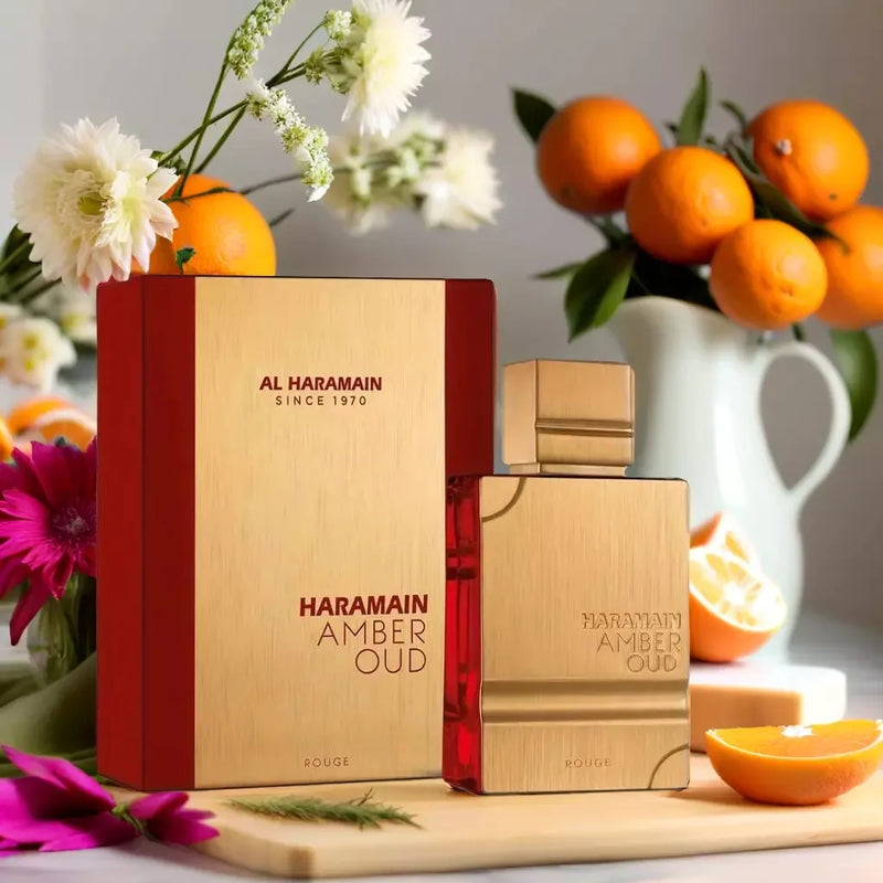 Al Haramain Amber Oud Rouge - Arabian Perfume For Women And Men - Unisex Amber Perfume - Long Lasting Perfume