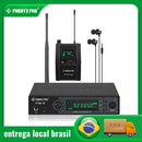 PTM-10 In Ear Monitor Wireless System UHF Stereo Audio Transmitter and Bodypack Receiver 900MHz/500MHz Metal Phenyx pro