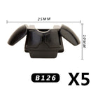 MOC Medieval Accessories Building Blocks Military Soldiers Shoulders Armor Blaster Helmets Weapons War Bricks Children Toys B038