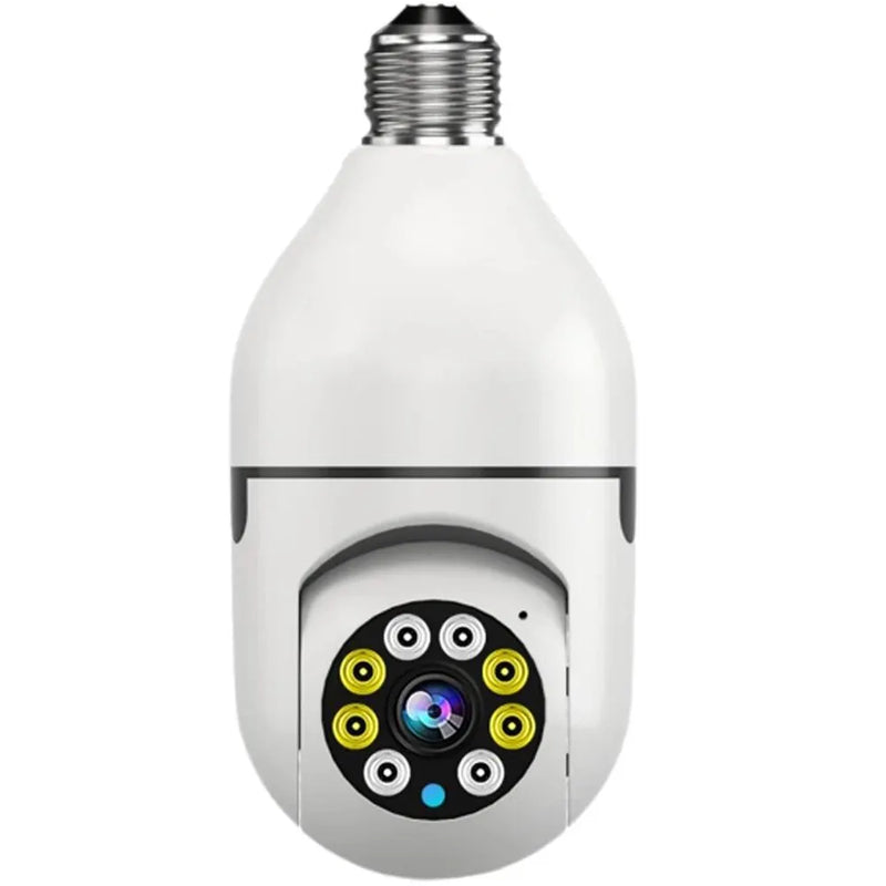 E27 Bulb Surveillance Camera Night Vision Full Color Automatic Human Tracking Video Indoor Security Monitor
