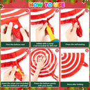 6Pcs Christmas Candy Cane Foil Balloons Round Windmill Lollipops Candy Helium Foil Balloons for Xmas Wedding Birthday Decoration