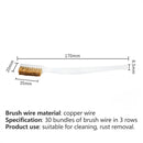 3D Printer Cleaner Tool Copper Wire Toothbrush Copper Brush Handle For Nozzle Block Hotend Cleaning Hot Bed Cleaning Parts