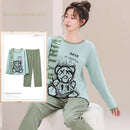 Autumn Nightwear Kawaii Girls PJ Young Women Pajama Sets Pyjamas Femme Cartoon Sleepwear Female Loungewear Pijama Mujer Homewear