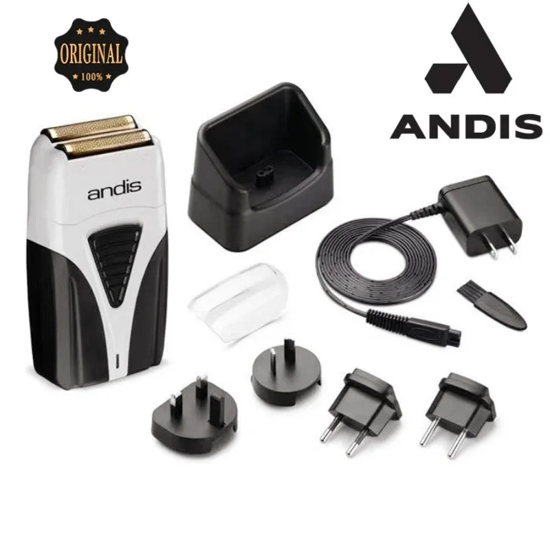 Original ANDIS Profoil Lithium Plus 17205 Barber Hair Cleaning Electric Shaver For Men Razor Bald Hair Clipper Supplies