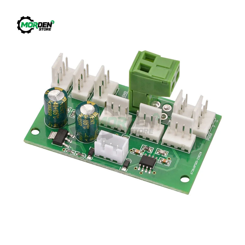 DC 12V 2510-4P 8Miner Fan Speed PWM Controller 8-Channel Hub High-Power Violent Fan Controller Fan Speed Governor Power Supply