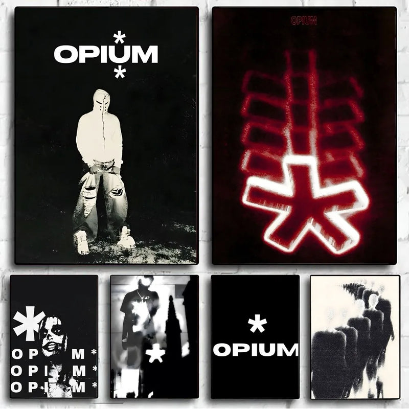 O-Opium Rap Playboi Cart Poster No Framed Poster Kraft Club Bar Paper Vintage Poster Wall Art Painting Bedroom Study Stickers