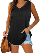 Plus size women's summer sports vest, comfortable casual sports sleeveless top, tank top