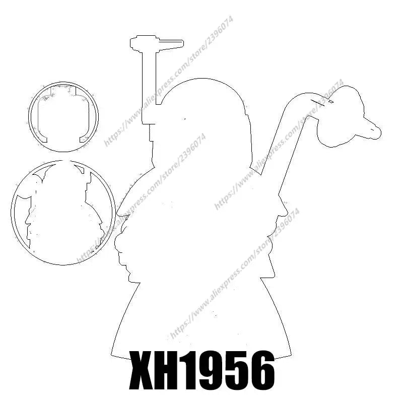 X0343 Action Figures Movie accessories Building Blocks Bricks toys XH1956 XH1957 XH1958 XH1959 XH1960 XH1961 XH1962 XH1963