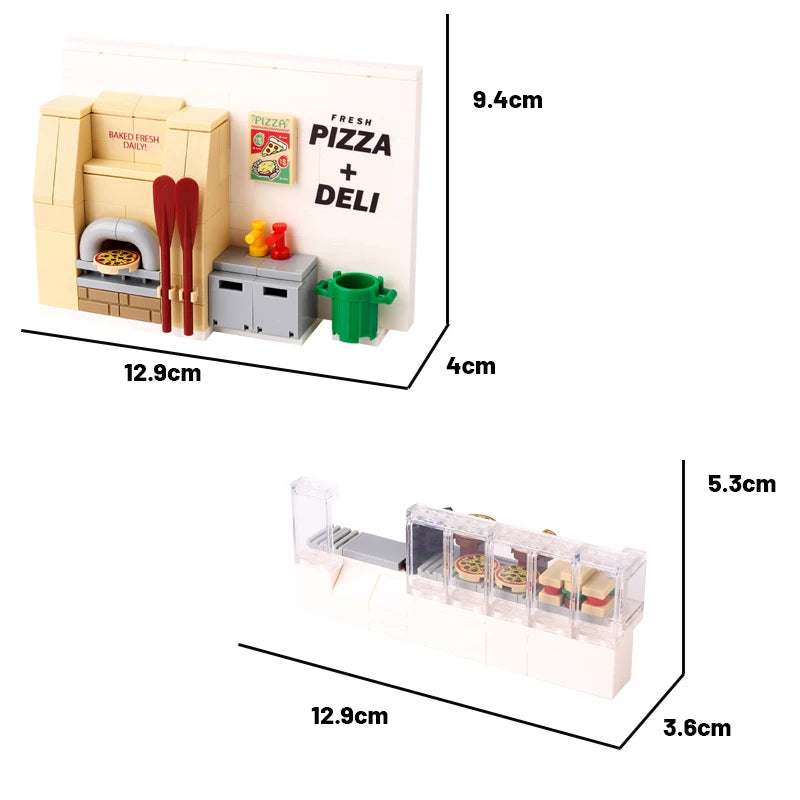 MOC City Series Building Blocks Figure Furniture House Kitchen Medieval Accessories DIY Bricks Set Christmas Toys for Kid Gifts