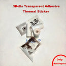 Peripage Paper Adhesive Thermal Sticker Photo Paper White Color Transparent Label for 57mm width Paperang Memobird Iprinter