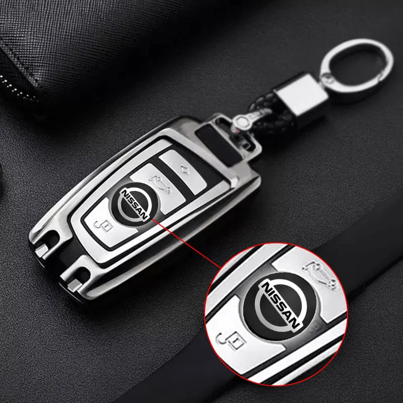 14mm Car Remote Key Sticker Aluminum Emblem Decal For Nissan Nismo Tiida Teana GTR Juke Note Versa Almera X-Trail Xterra Qashqai