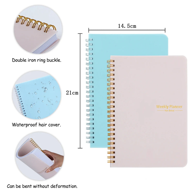 2024 Weekly Planner Agenda A5 Notebook Planner Pouch 52 Weeks Planner Schedules Stationery School Office Supplies Stationery