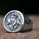 2023 New Fashion 316L Stainless Steel lion head Ring Punk Cool Gothic Women Men Unisex Serpent animal Jewelry free shipping