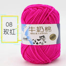 2Pcs Milk Cotton Knitting Yarn Soft Warm Yarn for Hand Knitting Worsted Crochet Threads Wool Line for Handmade