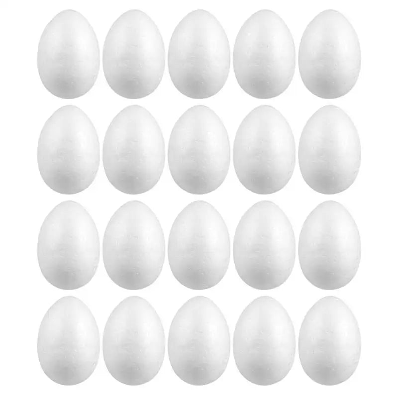 2/3/4 Pcs 15cm 20cm DIY Eggs White Foam Balls Eggs Easter Modeling Shapes Egg Ornaments Kids Painting Party Decorations