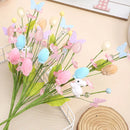 Easter Eggs Branch DIY Tree Flower With Rabbits Desktop Decora for Spring Party Easter Garden Holiday Bouquets Flower Decor 50cm