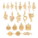 5pcs Stainless Steel Animal Snake Pendant Diy Pendant Charms for Necklace Bracelet Dangle Charms for Jewelry Making DIY Jewelry