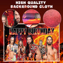 112PCS Wrestling birthday party supplies,Wrestling Boxirng Match party including plates,cake topper,banner,ect birthday party