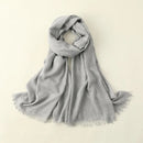 Solid Color Cotton Linen Scarf for Women Lady Literature Anti-sunburn Long Tassel Scarves Autumn Soft Gauze Wrap Shawls New