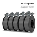 KEEPANG PLA/HS-PLA/PETG/Silk PLA 3D Printer Filament 1.75mm Mix Color 5Rolls High Speed PLA Printinng Material for Bambu Lab