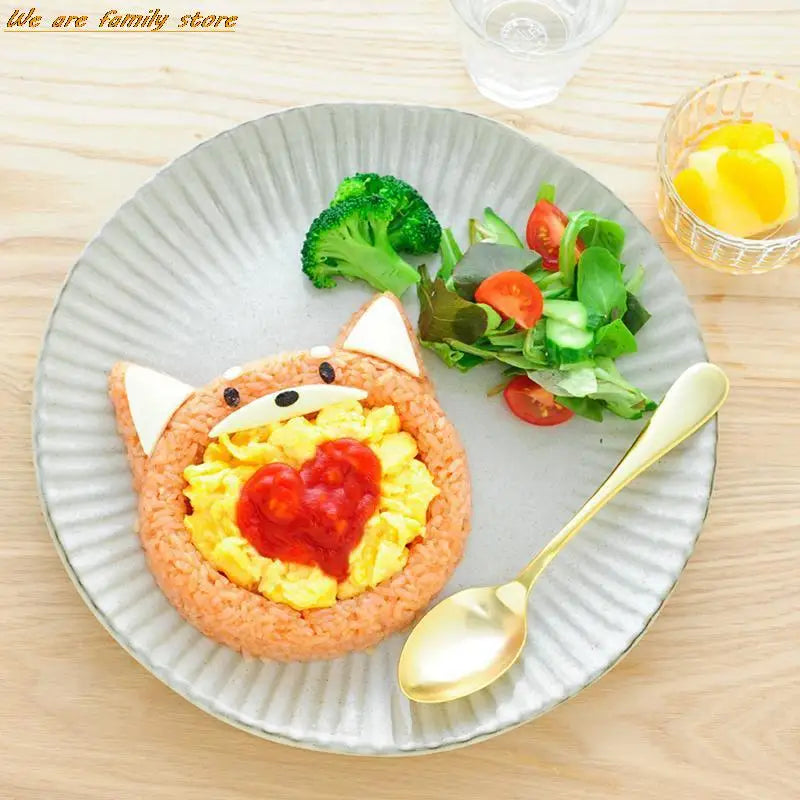 NEW Cute Cartoon Cat Bear Sushi Nori Rice Mold Decor Cutter Bento Sandwich DIY Tool