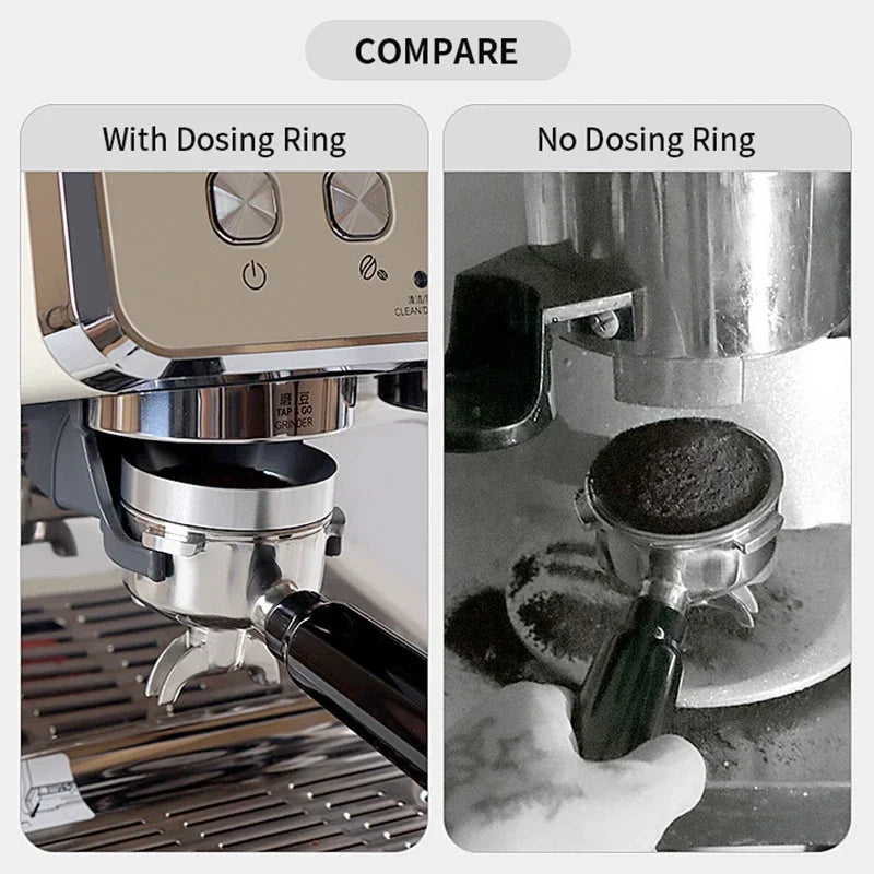 Coffee Dosing Ring Magnetic For Delonghi Breville Portafilter Espresso Accessories Barista Funnel Tool Coffeeware 51MM 53MM 58MM