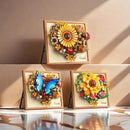 New Year Decorations 3D Picture Frame Building Blocks Flowers Mini Bricks DIY Girls Toys Wedding Gifts