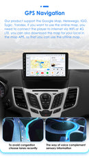 Hizpo Smart Car Systems Radio for Ford Fiesta MK7 2009-2017 Car Multimedia GPS 2din Autoradio Wireless CarPlay Android Auto WIFI