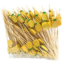 100Pcs 12Cm Disposable Party Tableware Fruit Dessert Sticks Bamboo Skewers Buffet Cupcake Decoration Wedding Supplies