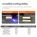 AlgoLaser Alpha MK2 Laser Engraver 20W Output Power 3.5” Color Touch Screen App Offline Control DIY Engraver Tool for Metal MDF