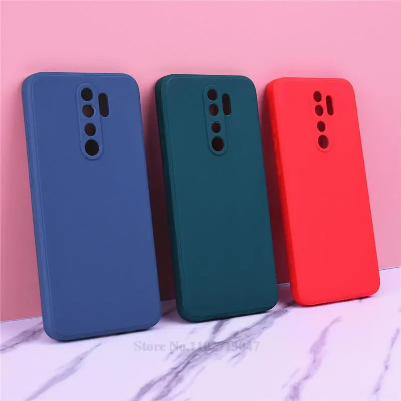 For Redmi Note 8 Pro Case Silicone Liquid Back Cover Phone Case for Xiaomi Redmi Note 8 Pro Case Soft TPU Coque Fundas Bumper